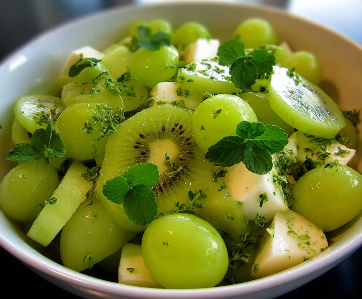 Fresh St. Patrick's Day Green Fruit Salad