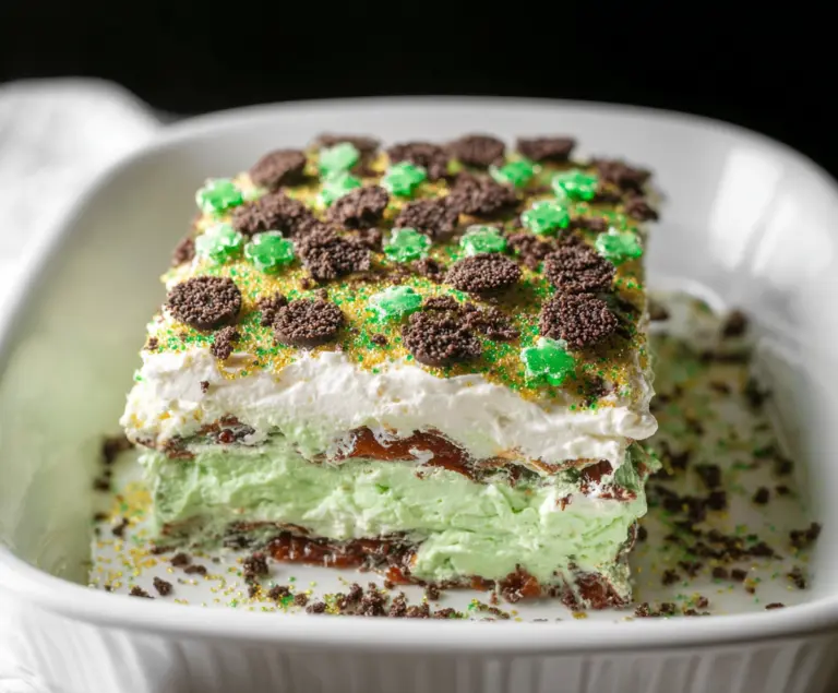 St. Patrick’s Day Shamrock Lasagna Dessert