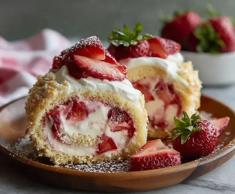 Strawberry Shortcake Cheesecake Rolls