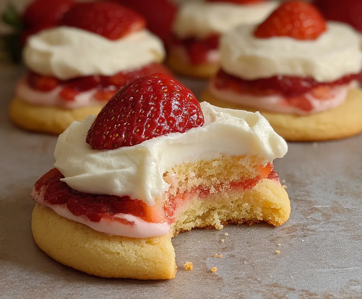Easy Strawberry Shortcake Cookies