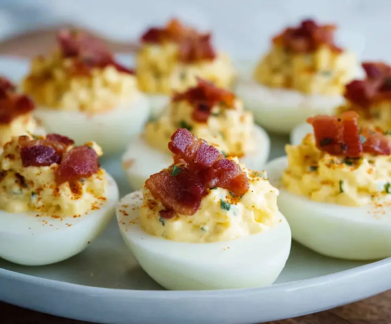 Bacon Ranch Deviled Eggs