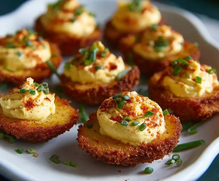 Cajun Style Fried Deviled Eggs