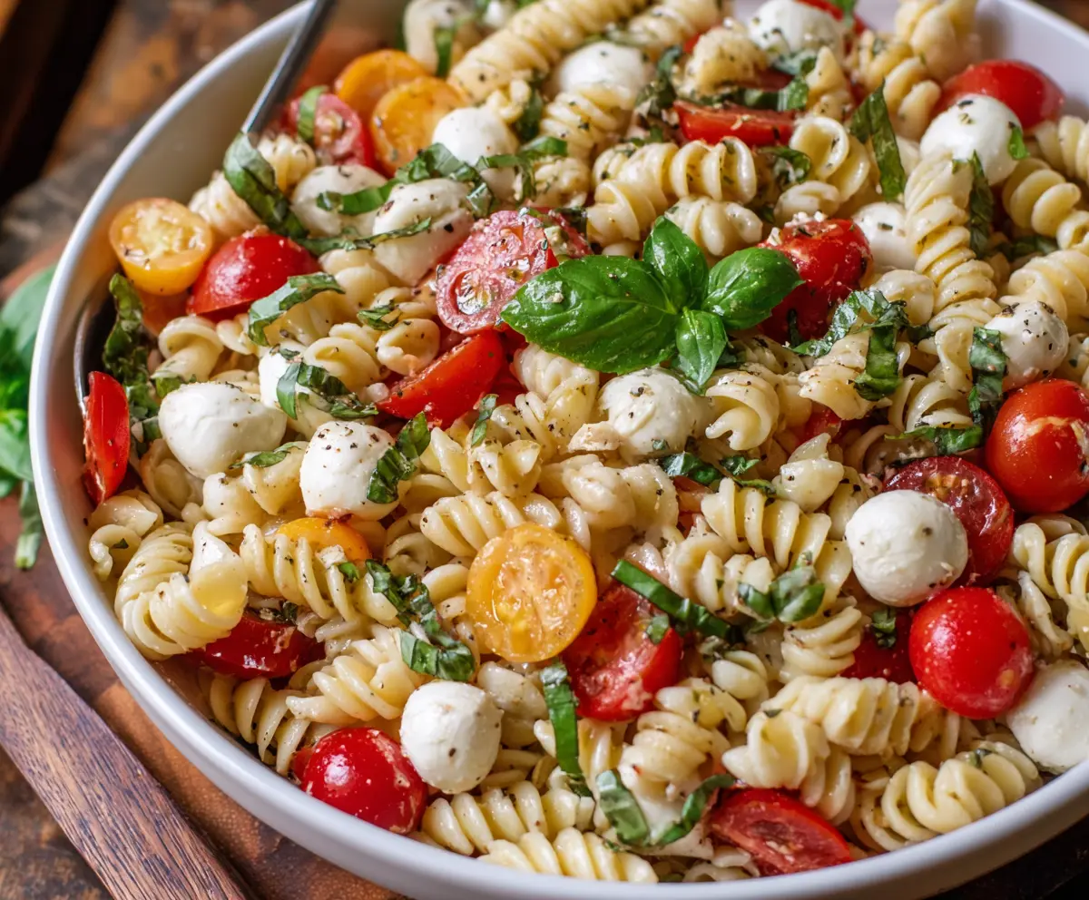 Easy Caprese Pasta Salad Recipe