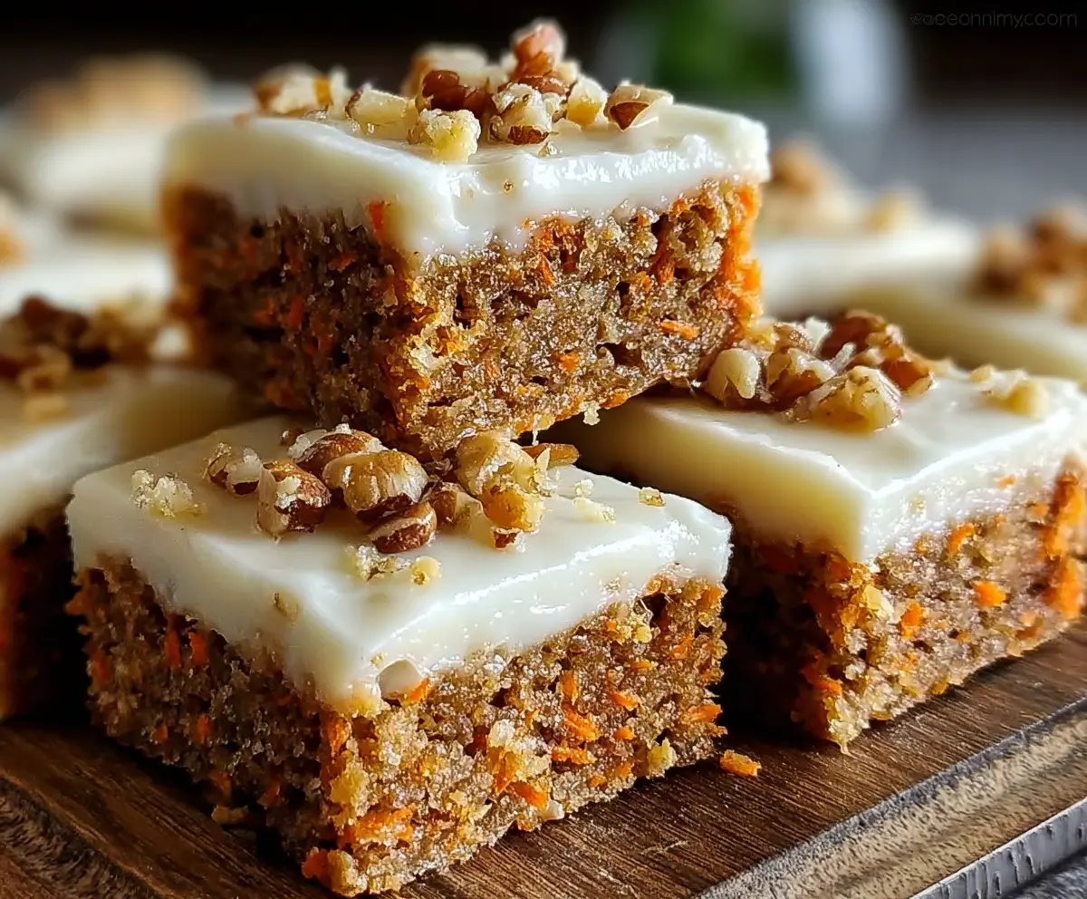 Easy Carrot Cake Bars Recipe