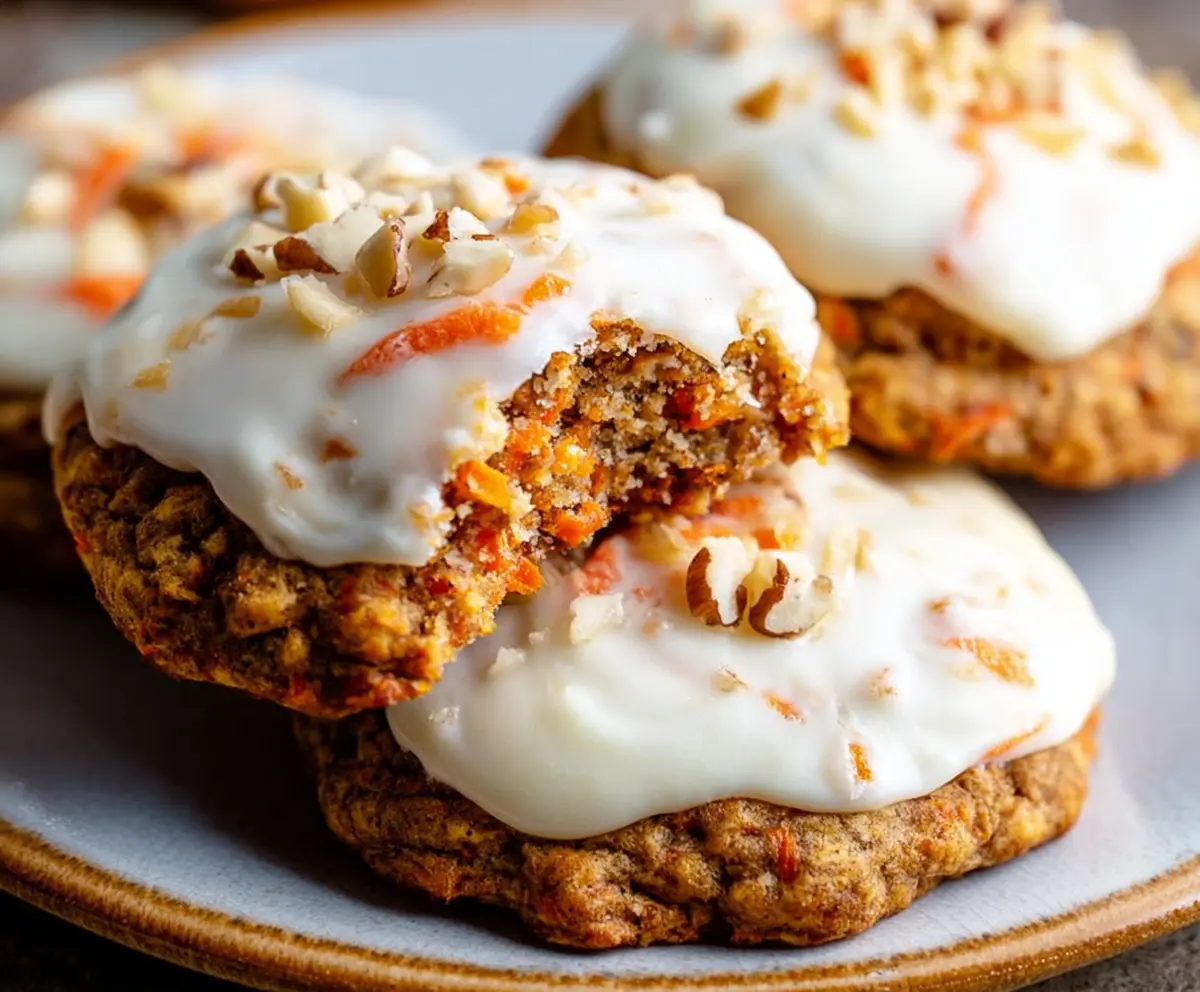 Soft & Easy Carrot Cake Cookies