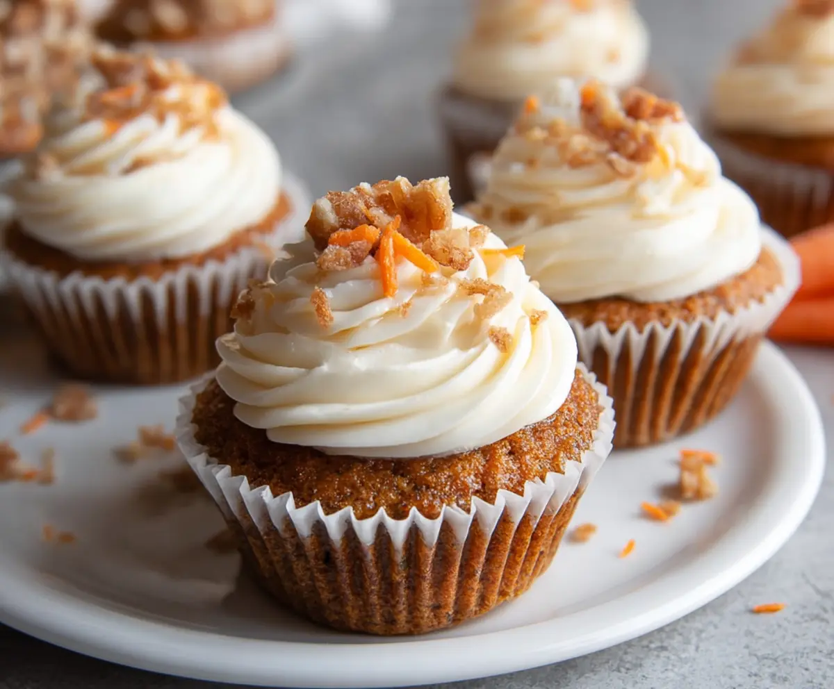 Easy Moist Carrot Cake Cupcakes