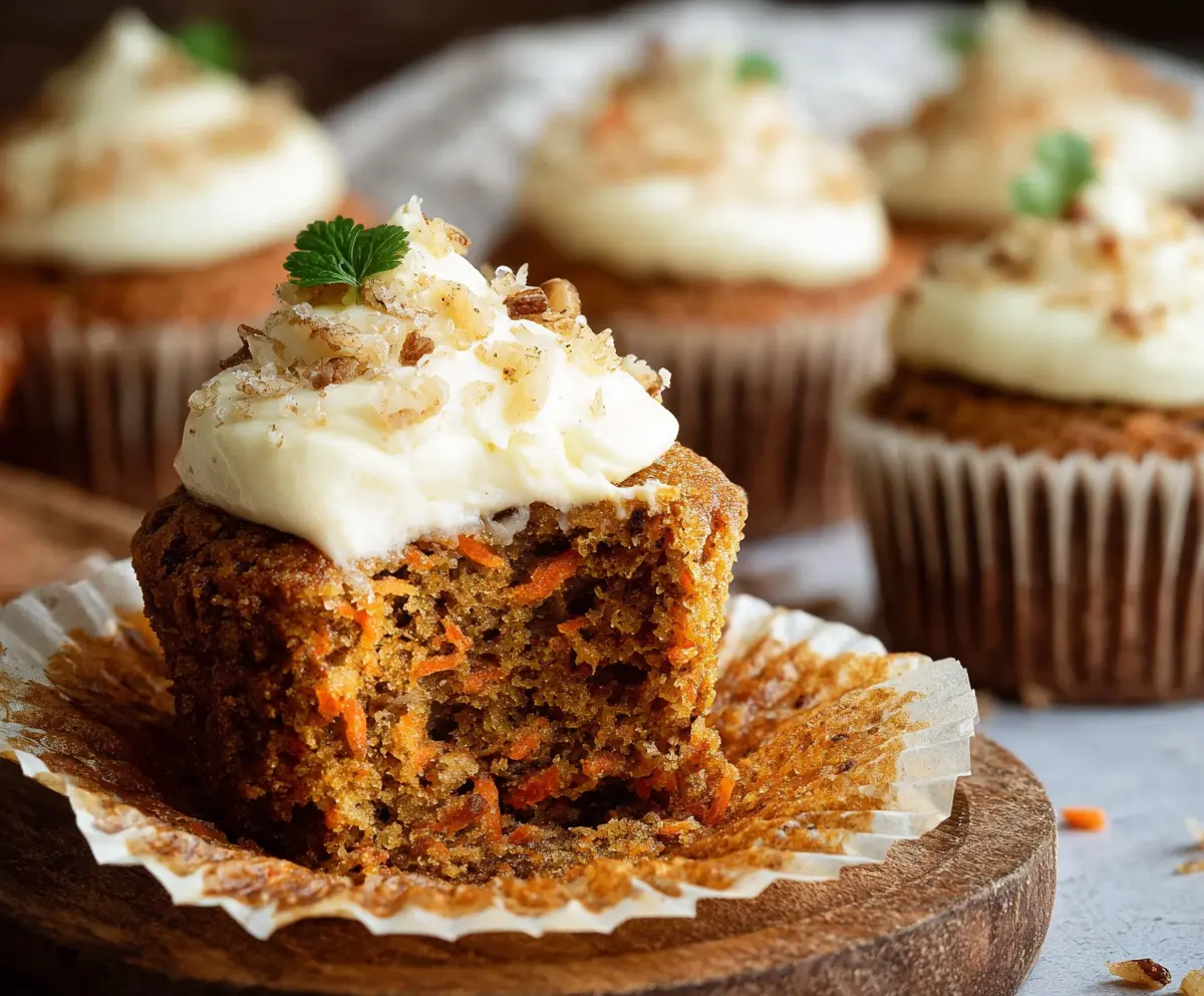Easy Moist Carrot Cake Muffins