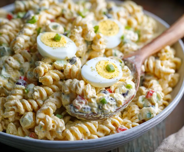 Creamy Deviled Egg Pasta Salad
