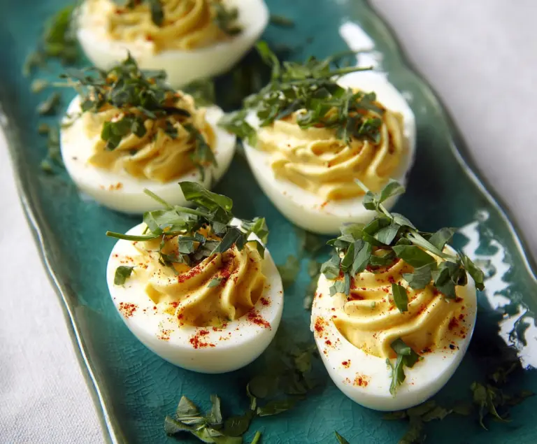 Deviled Eggs with Dijon And Fresh Herbs