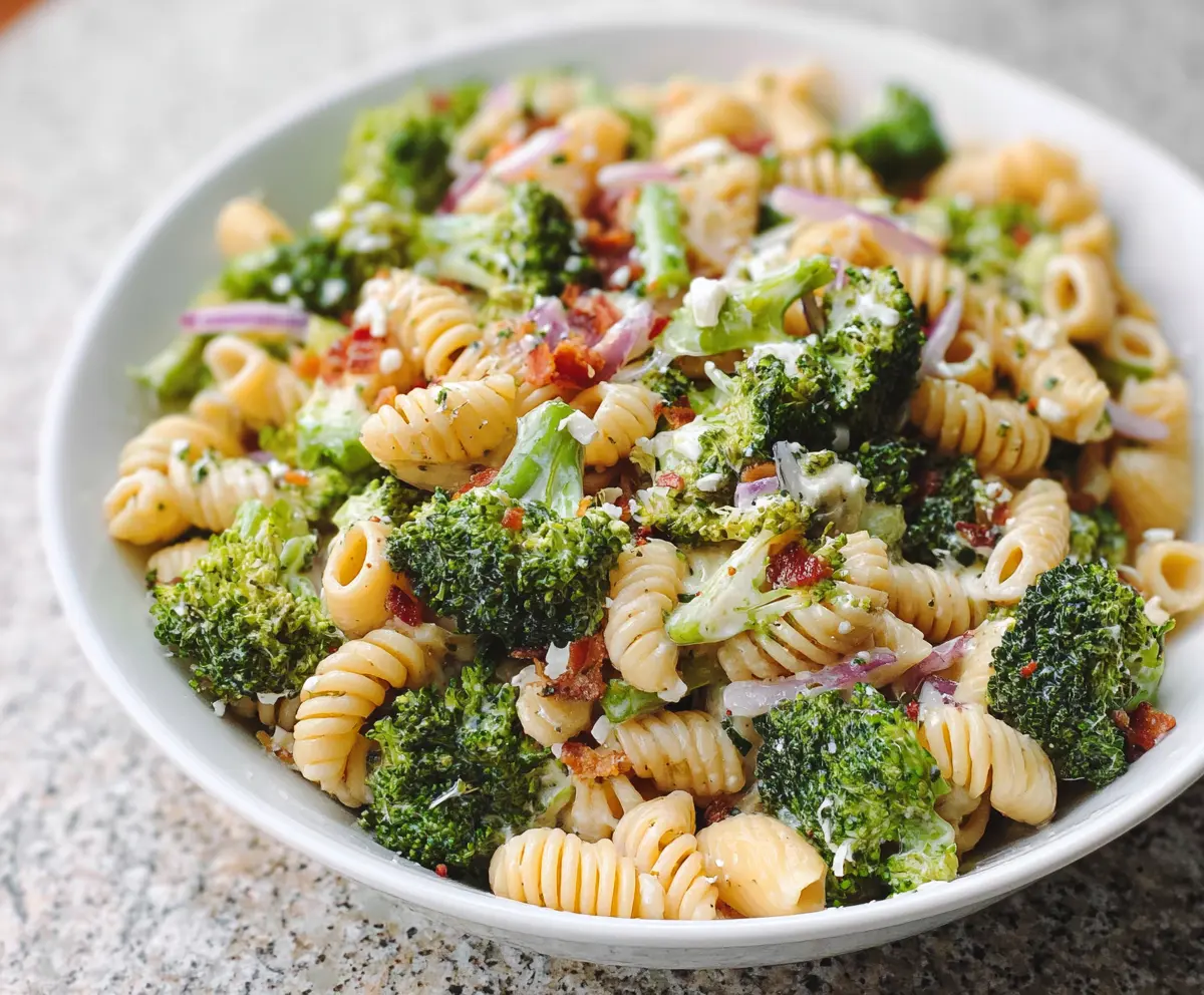Fresh Broccoli Pasta Salad Recipe