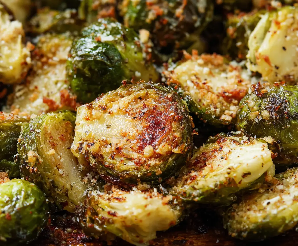 Garlic Parmesan Brussels Sprouts