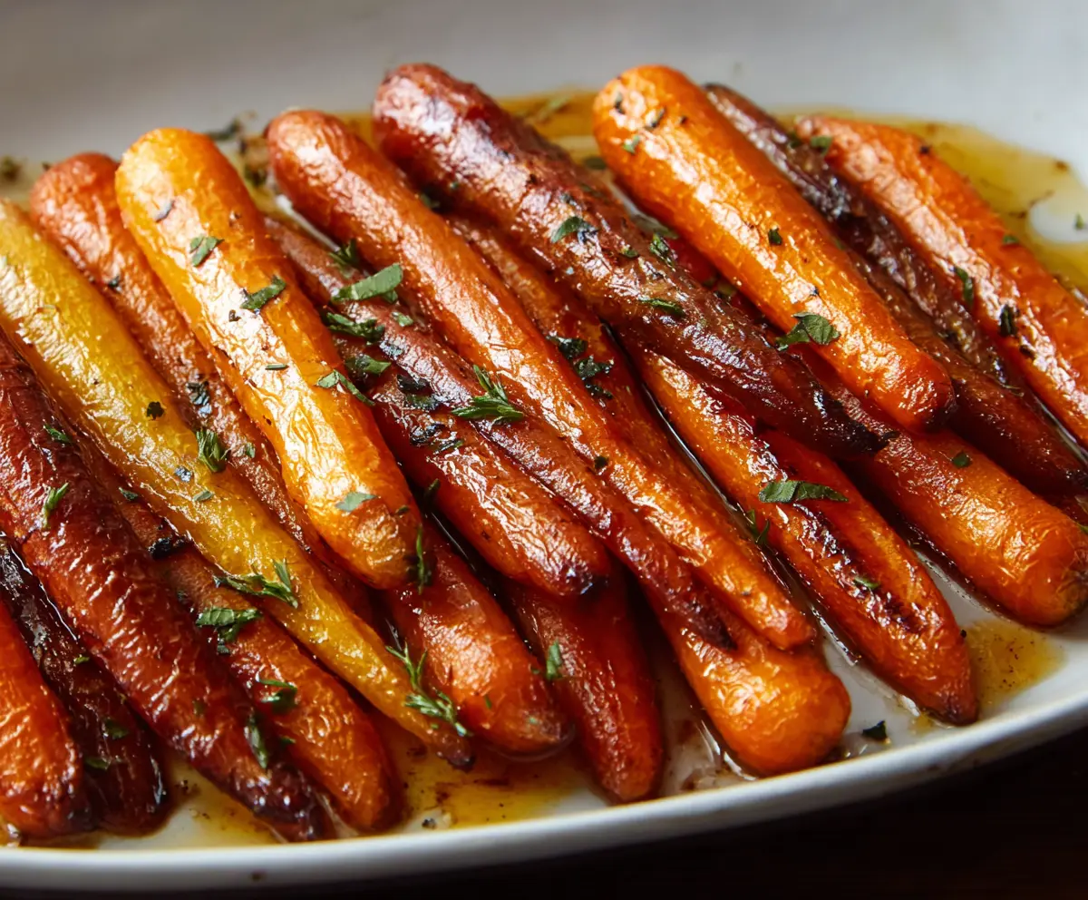 Sweet Honey Glazed Roasted Carrots
