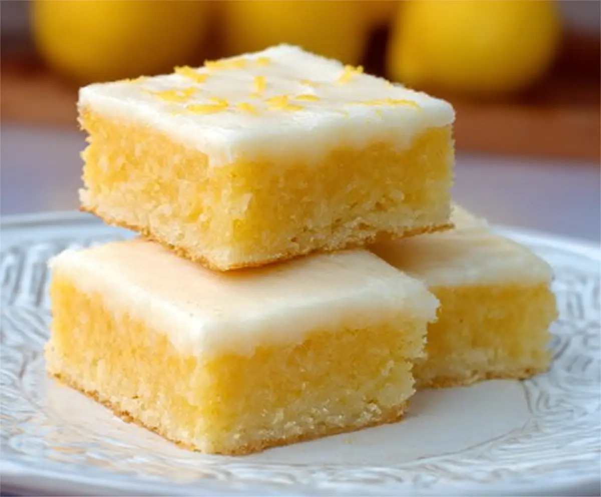 Easy Lemon Brownies Recipe