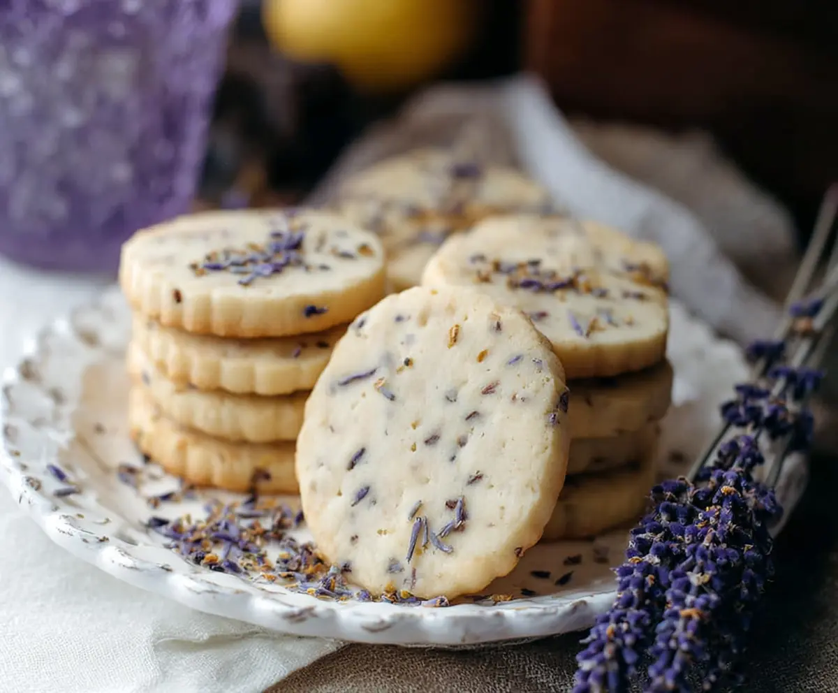 Easy Lemon Lavender Shortbread Cookies