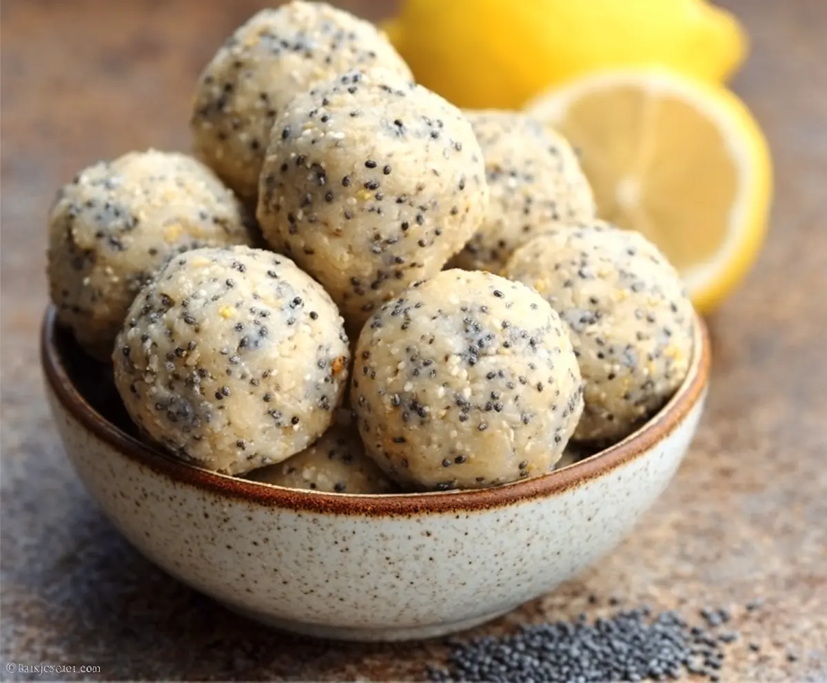 Easy Lemon Poppy Seed Energy Bites