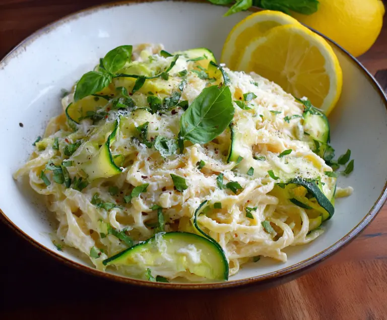 Lemon Ricotta Pasta with Zucchini Ribbons