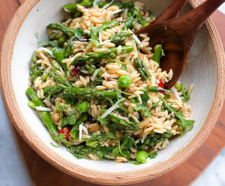 Orzo Salad with Asparagus