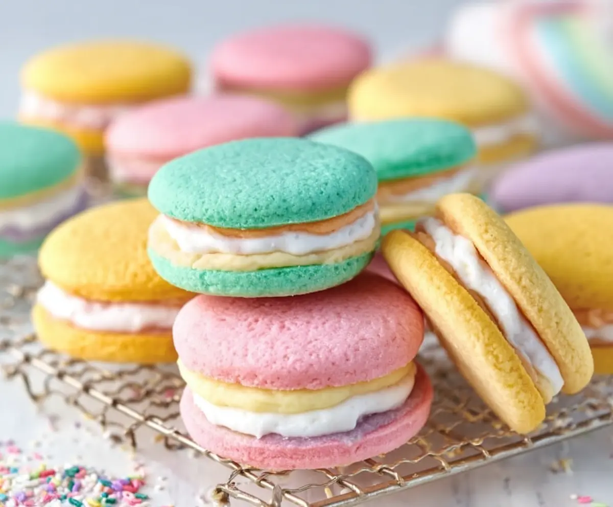 Easy Pastel Sugar Cookie Sandwiches