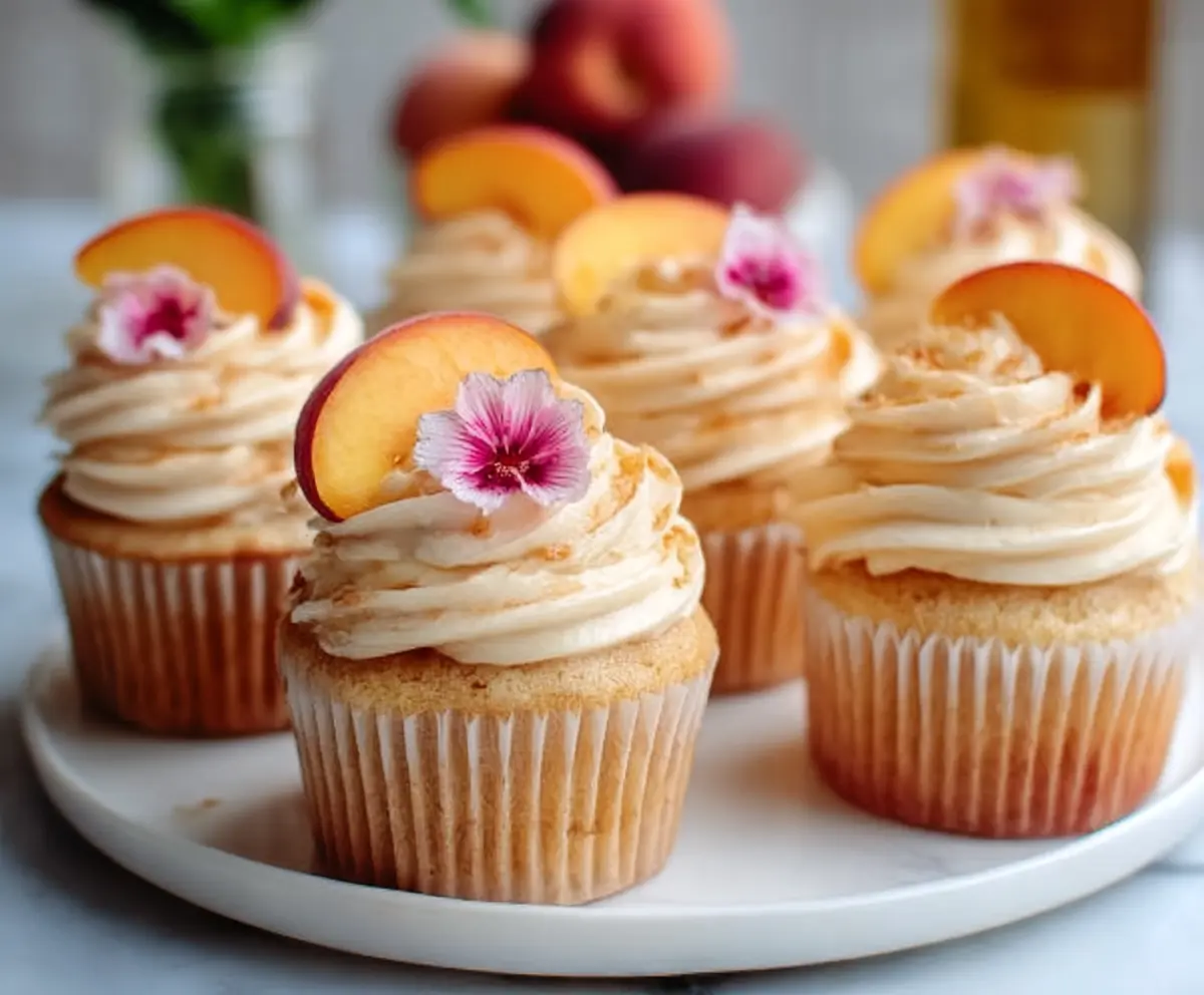 Peach Bellini Cupcakes Recipe