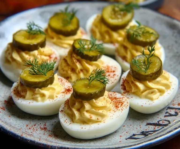 Pickle Deviled Eggs