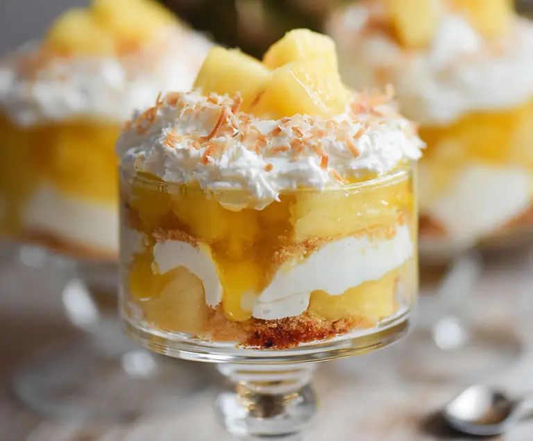 Pineapple Coconut Sunshine Trifle Cups