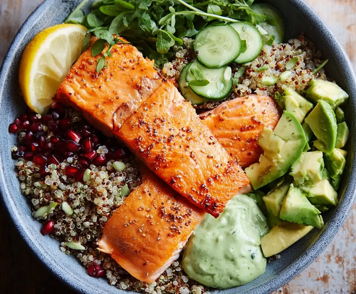Easy Salmon Quinoa Power Bowl