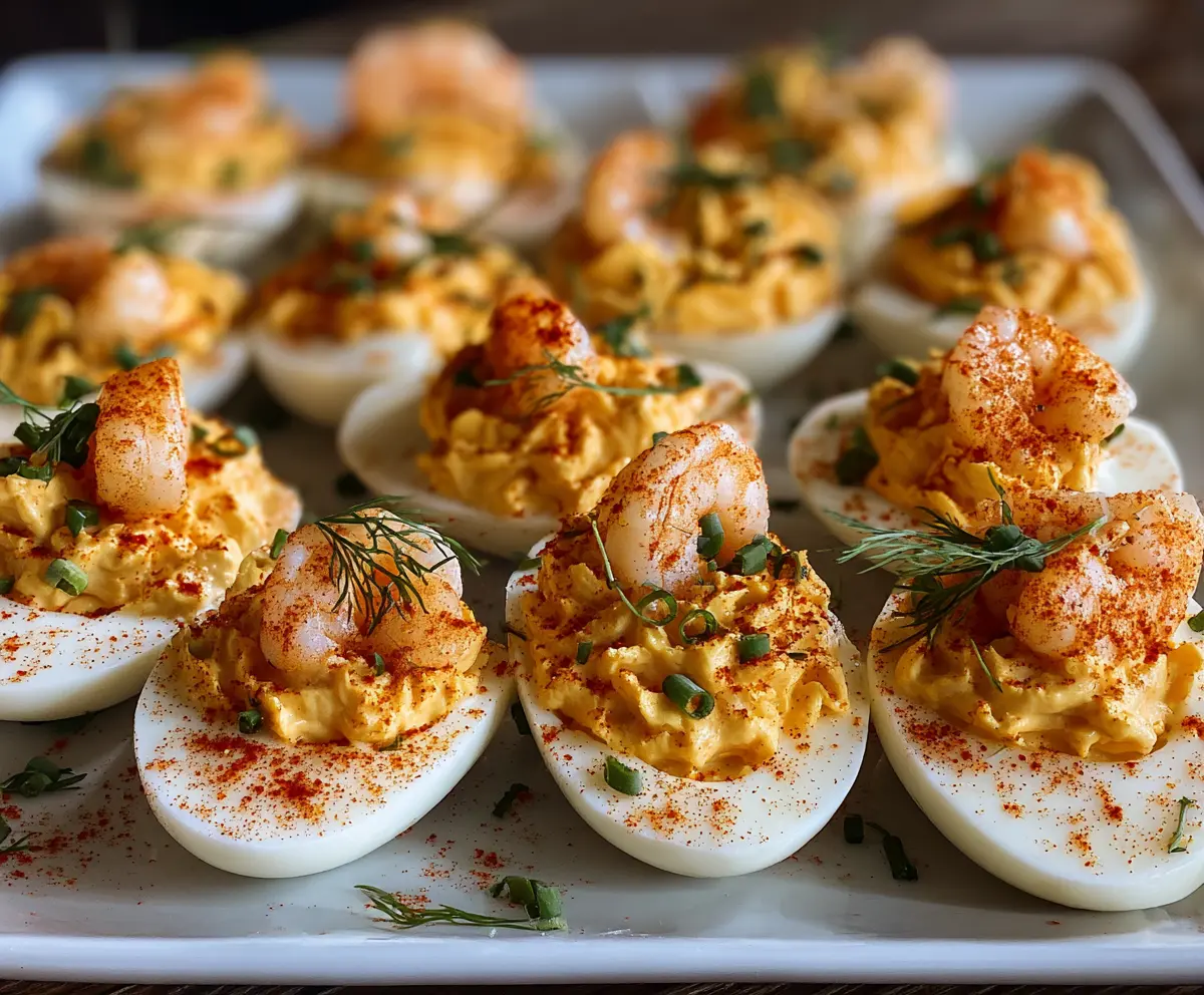 Spicy Crawfish Deviled Eggs Recipe