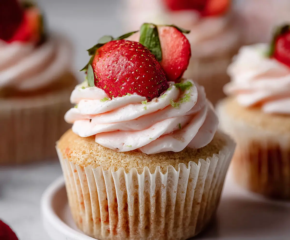 Easy Strawberry Cupcakes Recipe