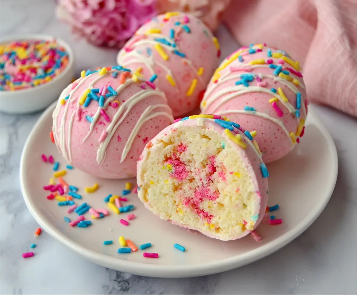 Easter Strawberry Shortcake Bombs