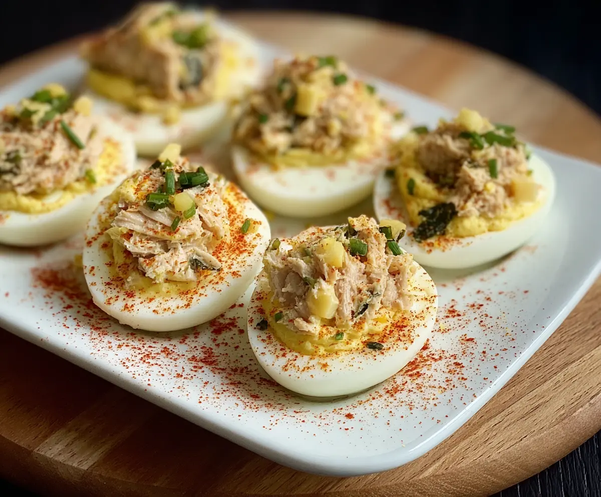 Easy Tuna Deviled Eggs Recipe