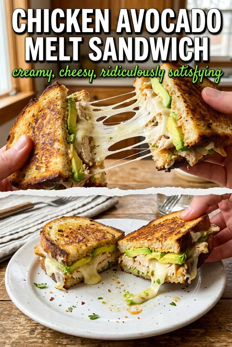 Chicken Avocado Melt Sandwich