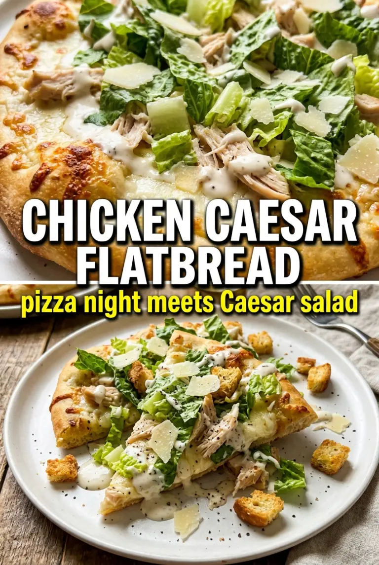 Chicken Caesar Flatbread