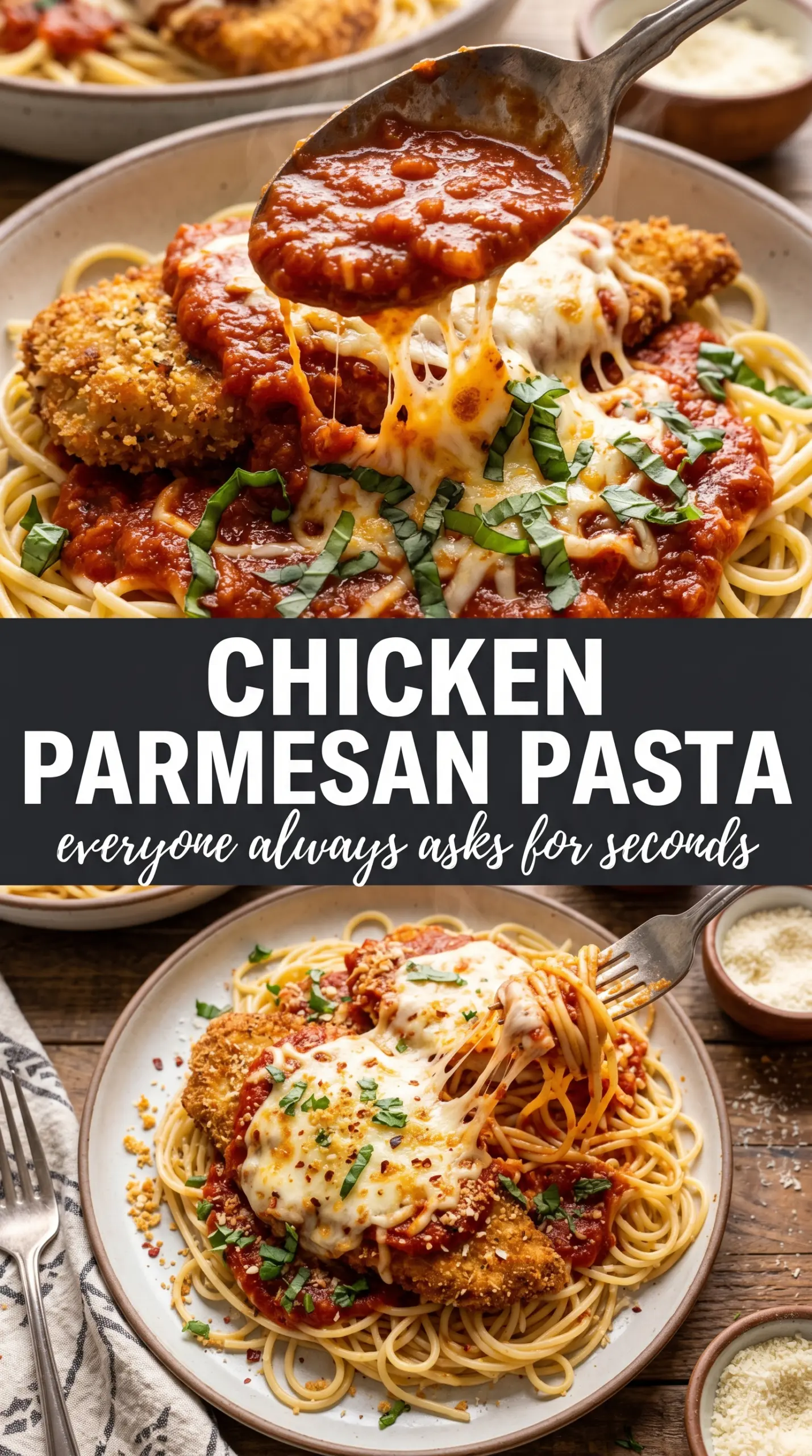 Chicken Parmesan Pasta cheesy penne golden chicken