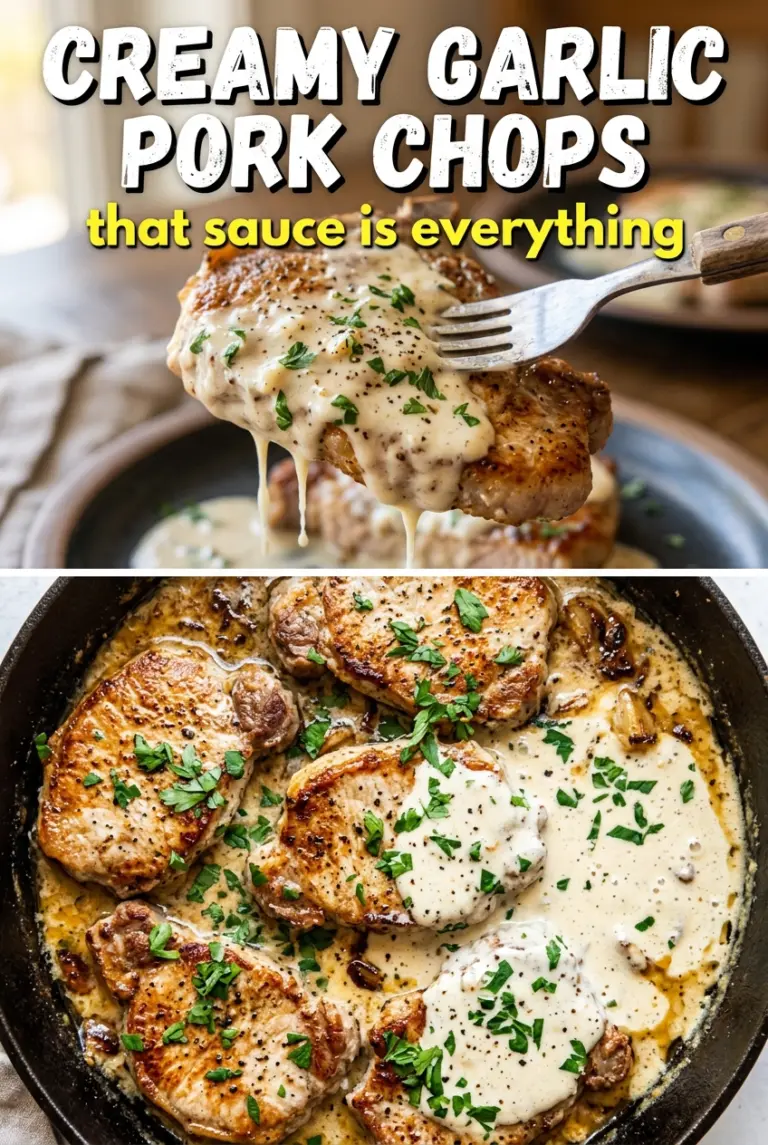 Creamy Garlic Pork Chops