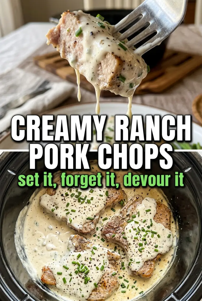 Creamy Ranch Slow-Cooker Pork Chops