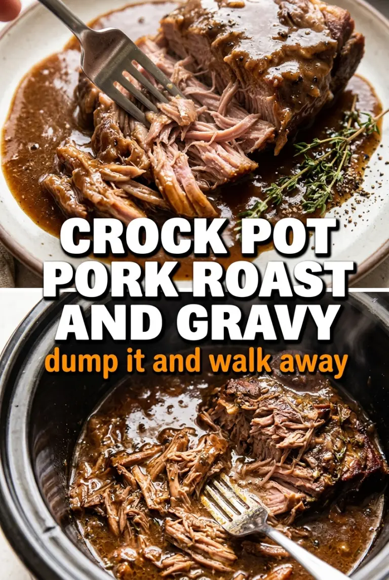Crock Pot Pork Roast and Gravy