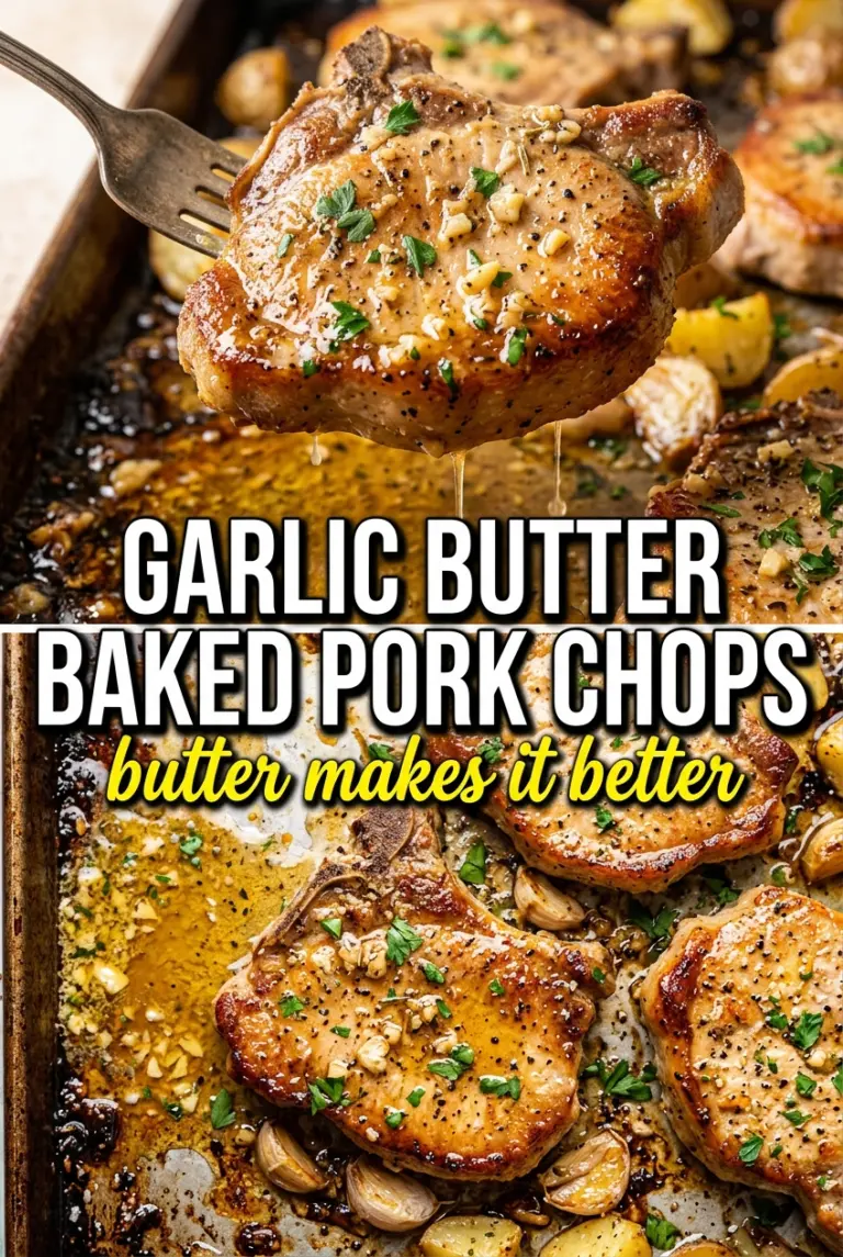 Garlic Butter Baked Pork Chops