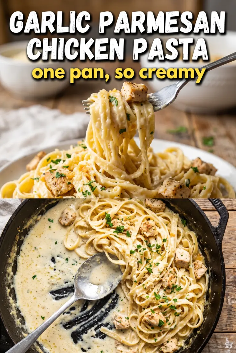 Garlic Parmesan Chicken Pasta