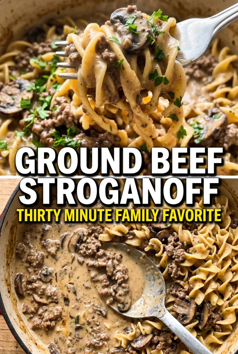 Ground Beef Stroganoff