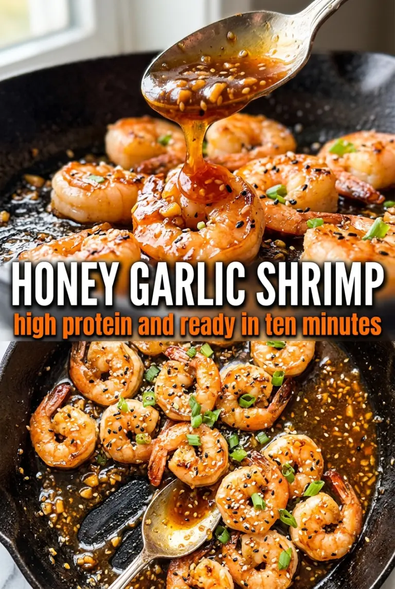 High-Protein Honey Garlic Shrimp