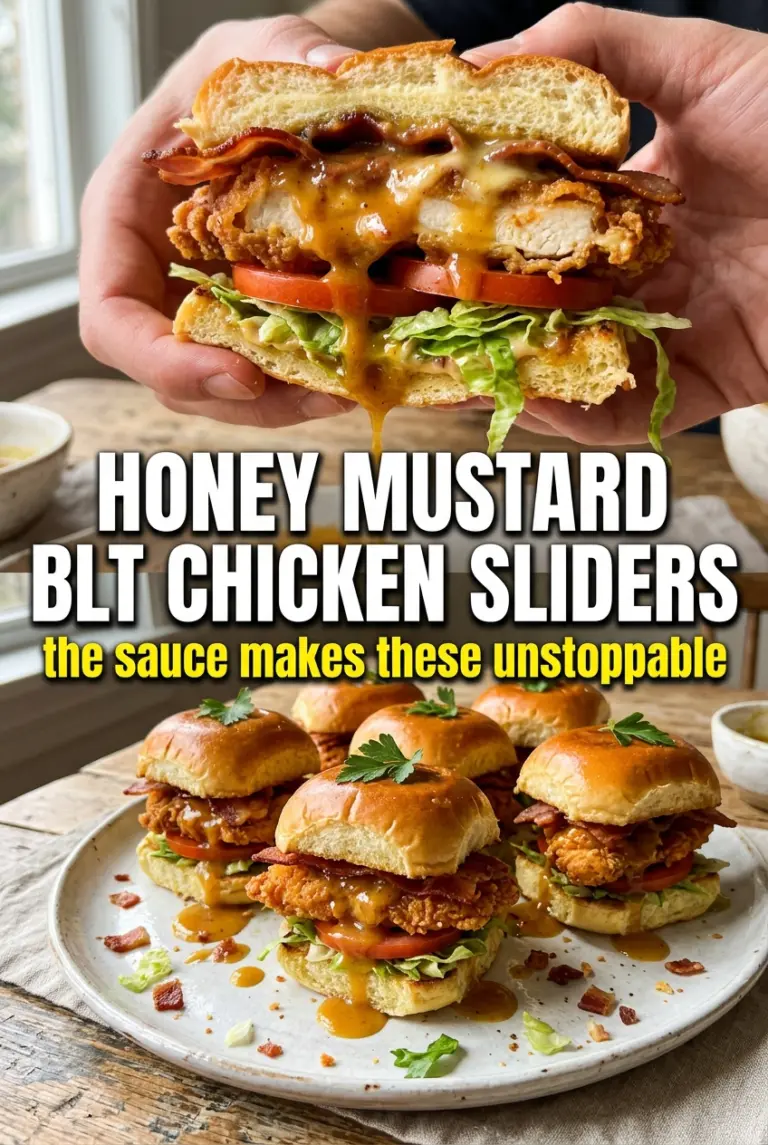 Honey Mustard BLT Chicken Sliders