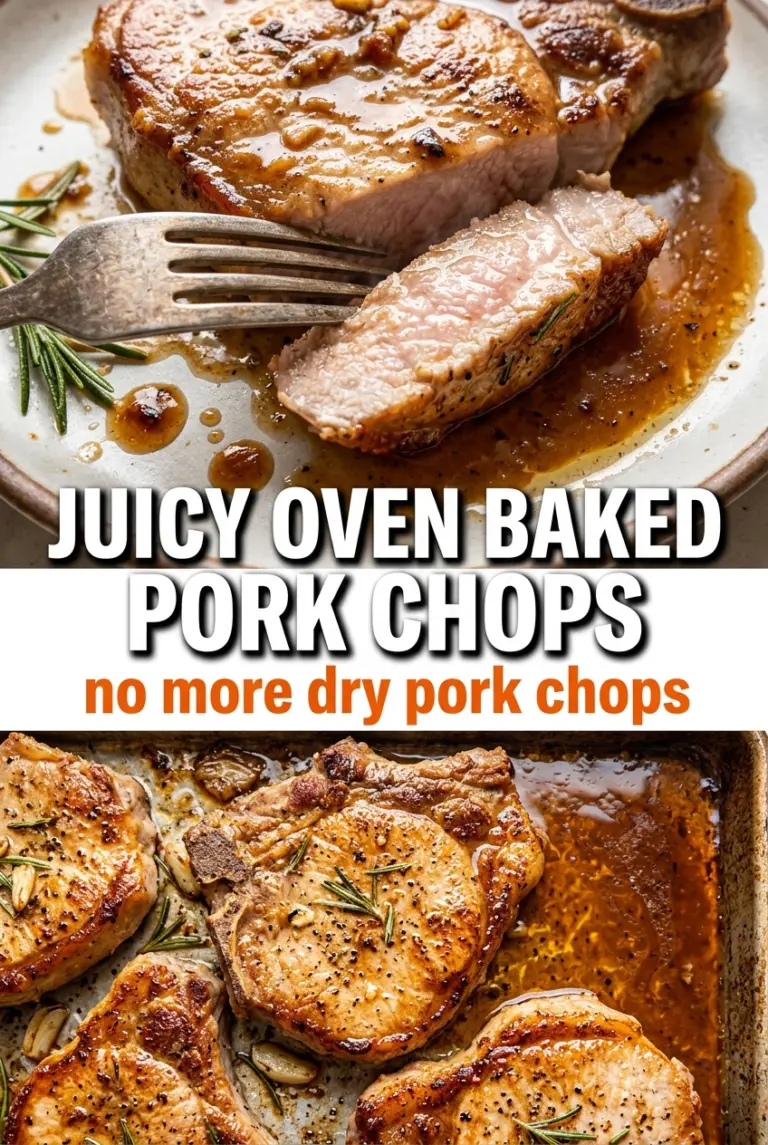 Juicy Oven Baked Pork Chops
