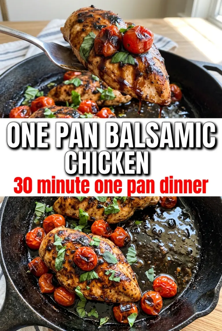 One Pan Balsamic Chicken