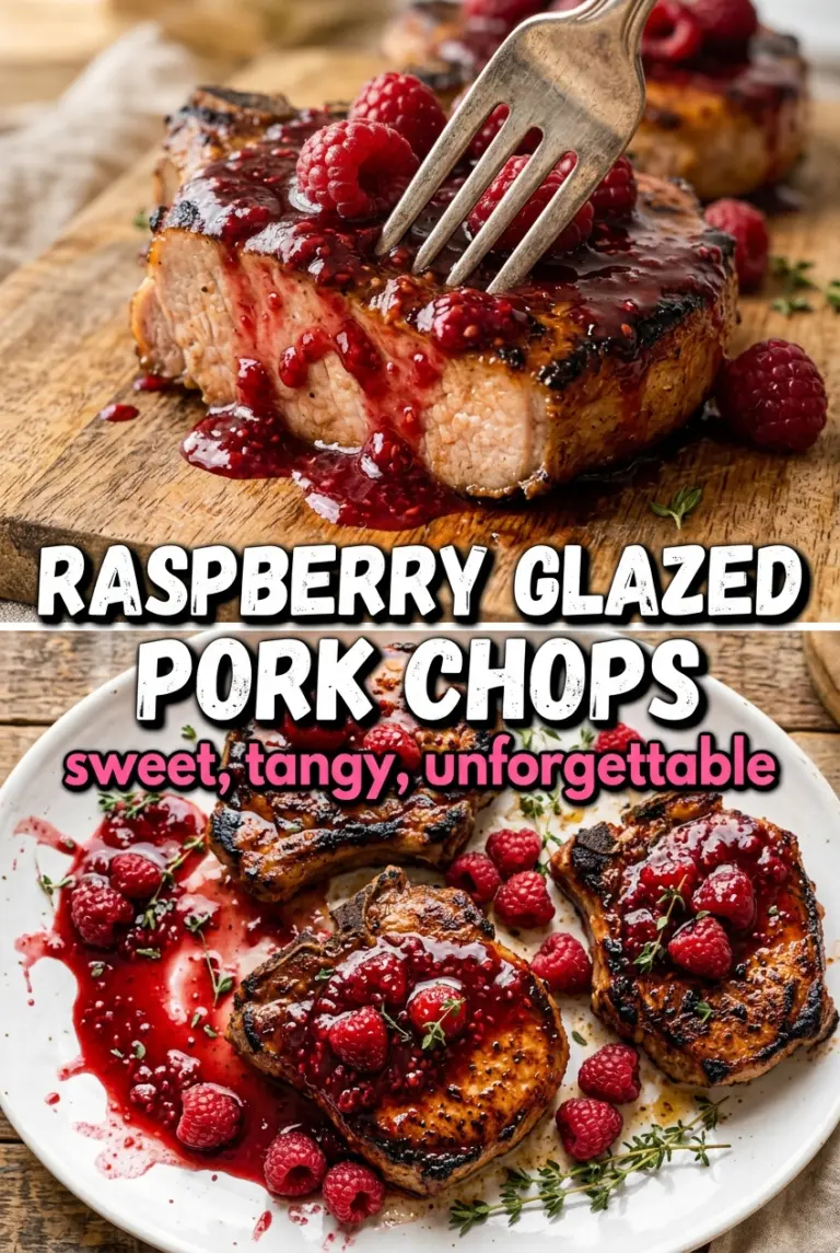 Raspberry Glazed Pork Chops
