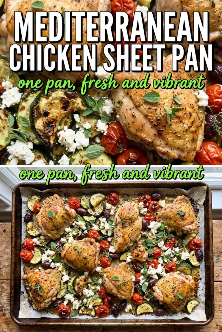 Sheet Pan Mediterranean Chicken and Zucchini