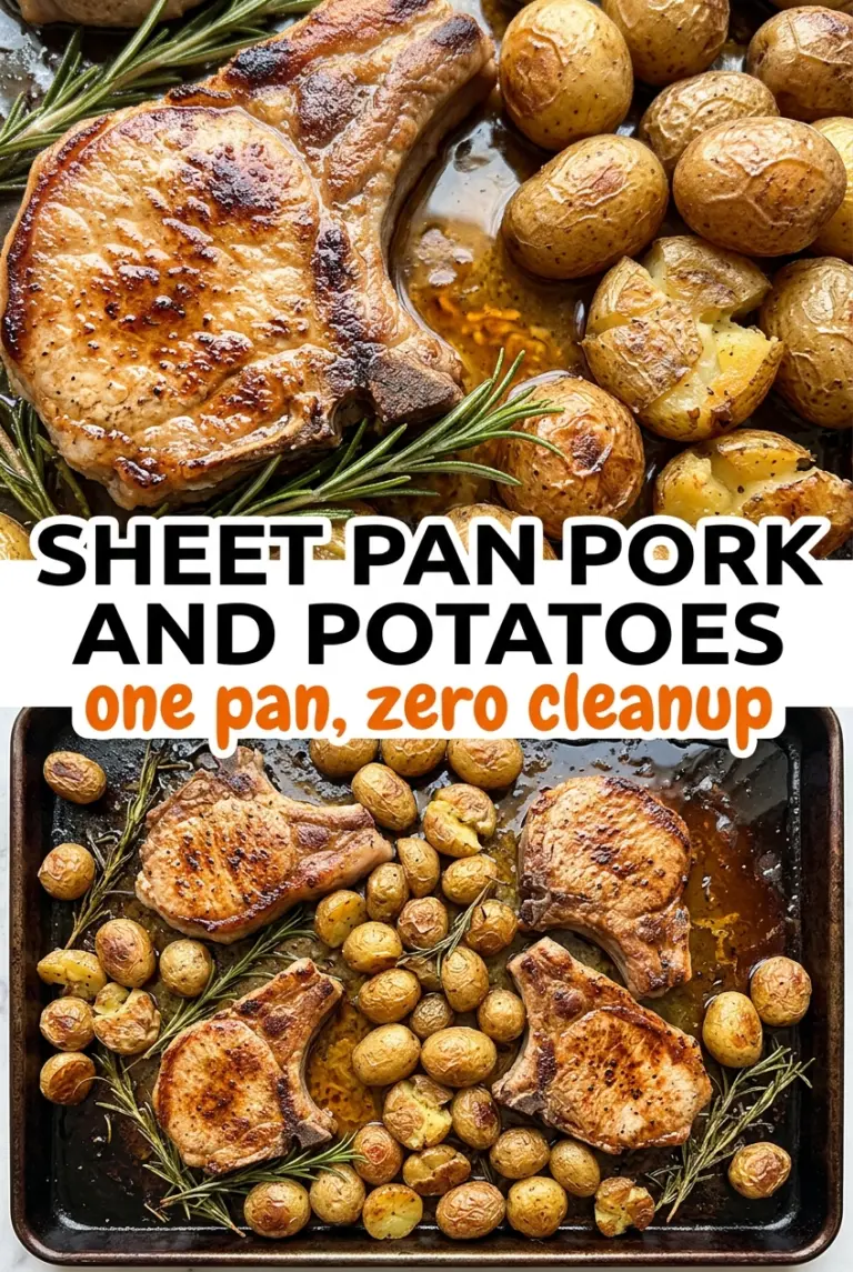 Sheet Pan Pork Chops and Potatoes