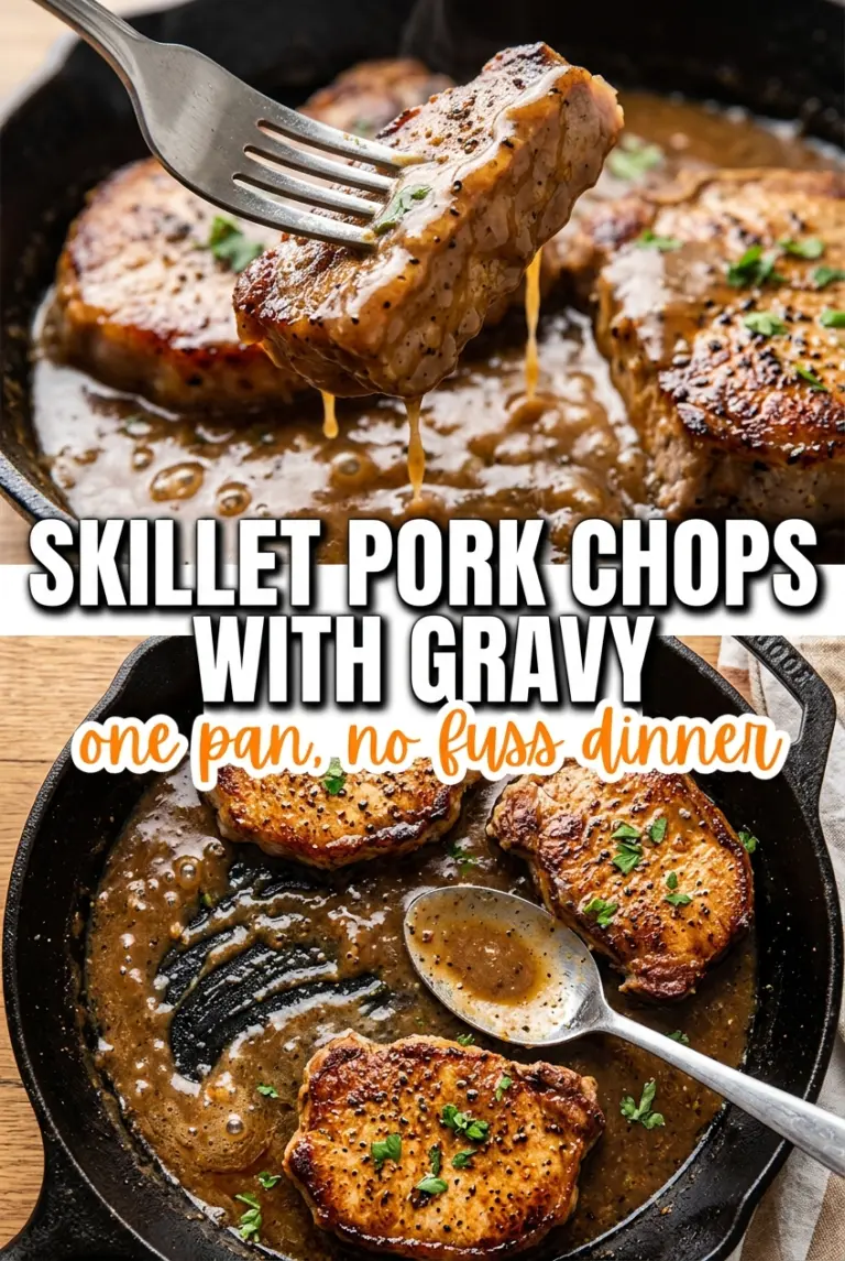 Skillet Pork Chops with Gravy