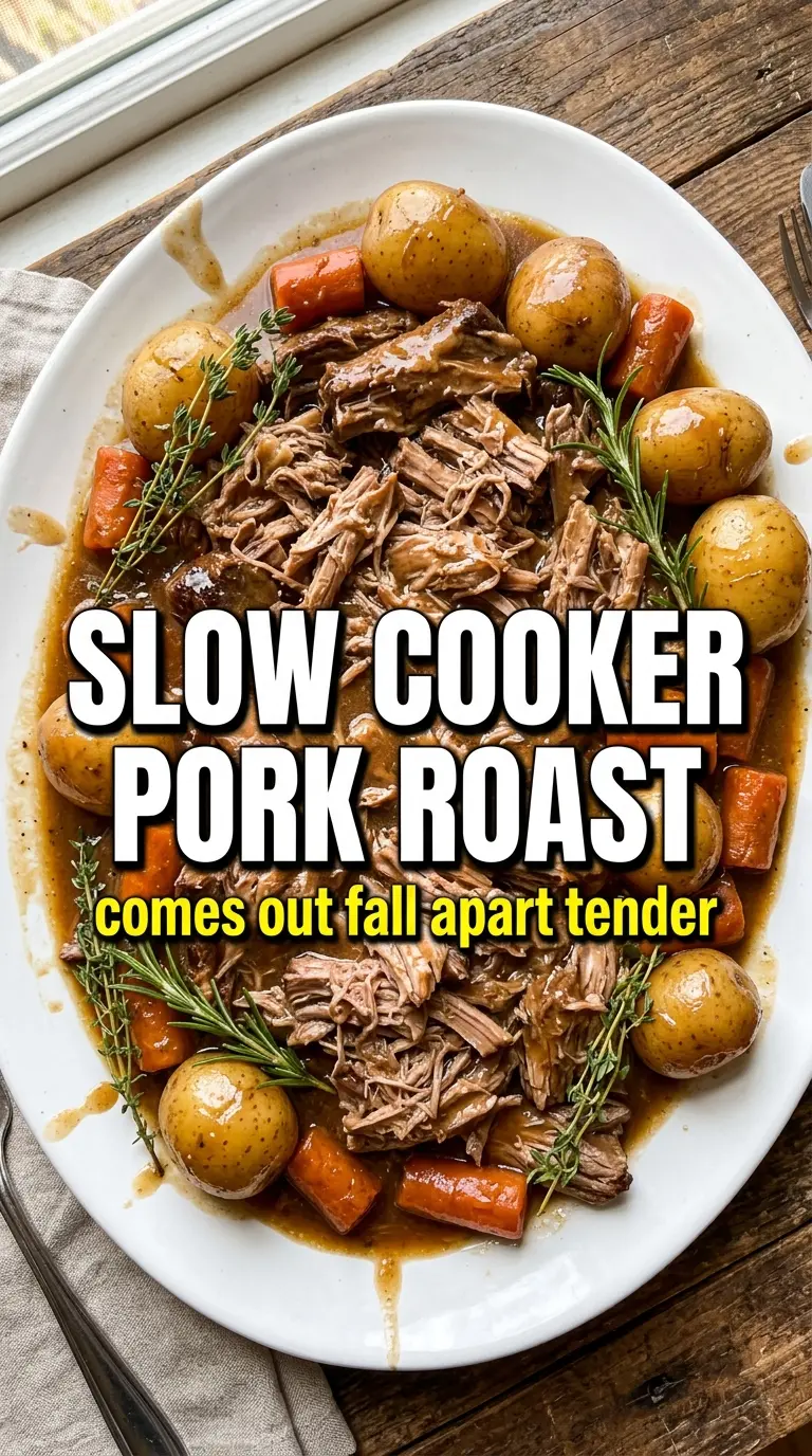 Slow Cooker Pork Roast savory tender