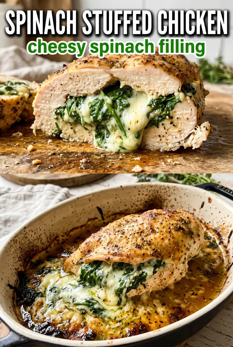 Spinach Stuffed Chicken Breasts