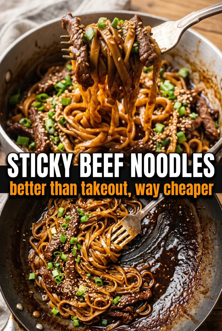 Sticky Beef Noodles